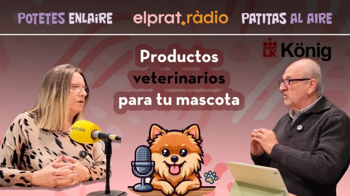 Eduardo Freitas, de Laboratorios König, en el estudio de El Prat Ràdio